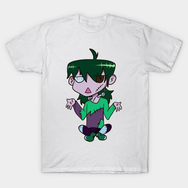 Otaku JAE as Frankenstein's Monster T-Shirt by SFFMuseElsa